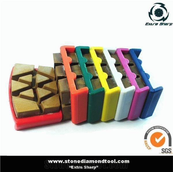 3 Step Resin Copper Diamond Tool Polishing Pads for Granite & Marble