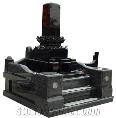 Premium Black Granite Japanese Monuments