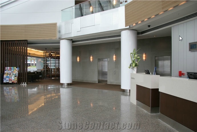 Crema Cabrera Granite Floor Application Project Slabs & Tiles, Spain Beige Granite