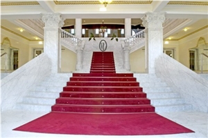 Blanco Macael Marble Stairs