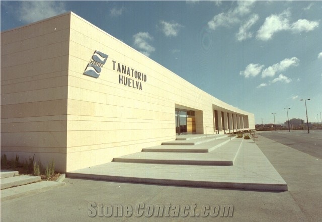Amarillo Fosil - Fossil Yellow Limestone Wall Facade Projects