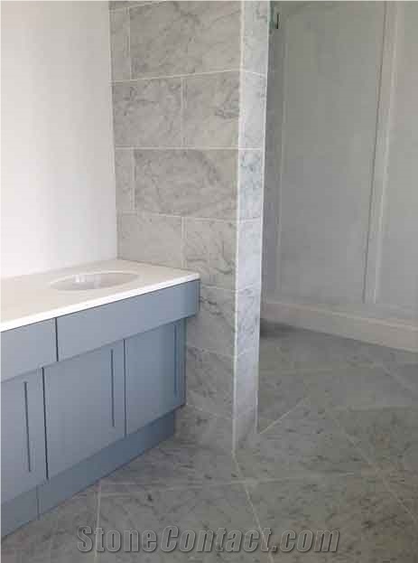 Bianco Carrara C Marble Tiles