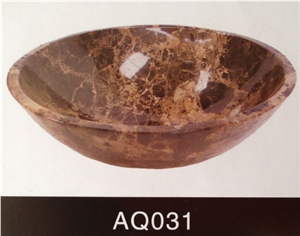 Marble Vessel Sink, Brown Marble Sinks