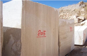 Light Noche Travertine Blocks, Kayseri Noche Travertine Block