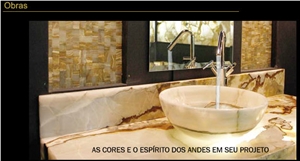 White Onyx Vanity Tops