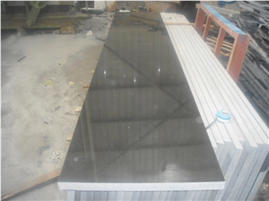 Mongolian Black Basalt Slabs & Tiles, China Black Basalt