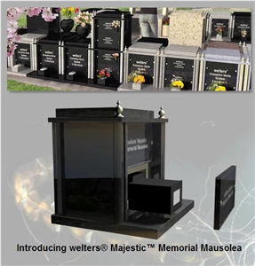 Majestic Memorial Mausoleum, Black Granite Mausoleum & Columbarium