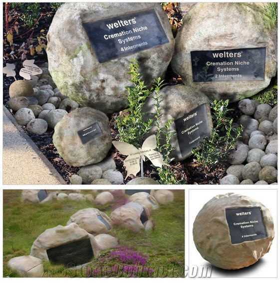 Orb Niche Memorials, Stone Memorial Orbs