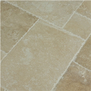 Denizli Beige Travertine Antique Pattern Tiles