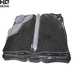 Shanxi Black Polish Book Shape Slant Grave Sale Shanxi Black Polish Book Shape Slant Grave Sale