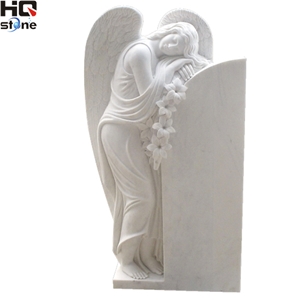 White Marble Angel Monument White Marble Angel Monument