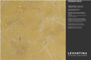Spanish Gold Marble Tiles, Slabs