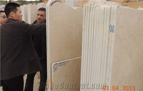 Crema Mare Marble Slabs, Turkey Beige Marble