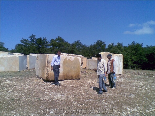 Golden Emperador Marble Blocks