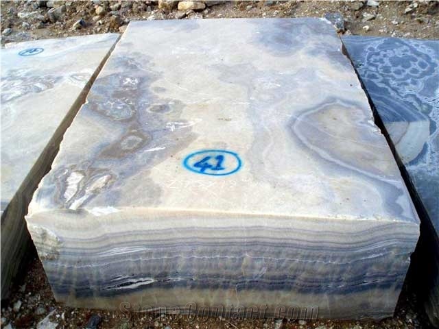 Manisa Sky Onyx Blocks, Turkey Grey Onyx