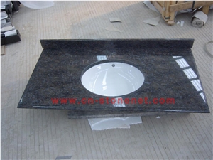 Blue Granite Countertops,Butterfly Blue Granite Bath Top,Vanity Tops
