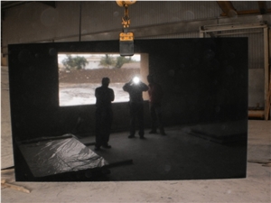 Absolute Black Granite Slabs & Tiles, Black Polished Granite Floor Tiles, Wall Tiles