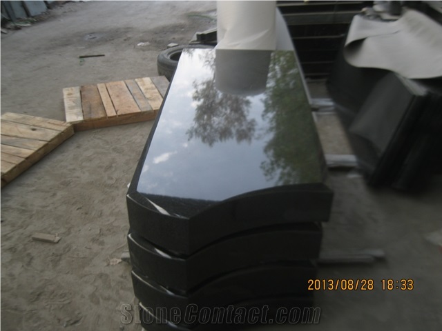 Israel Type Shanxi Black Granite Tombstone Polished with Good Price,Shanxi Black Granite Monument