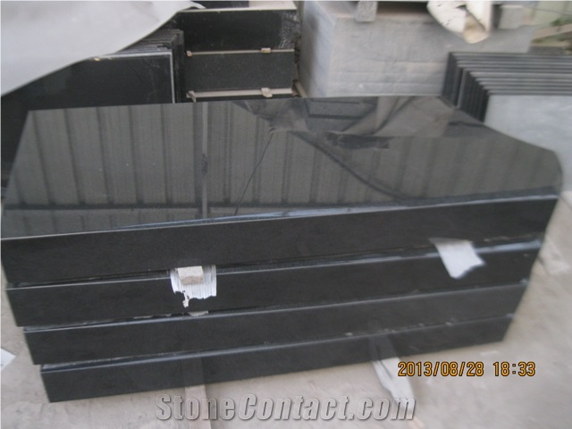 Nero Assoluto Black Granite Monument Tombstone Gravestone Chinese Shanxi Black Quary Owner,Black Granite Gravestone