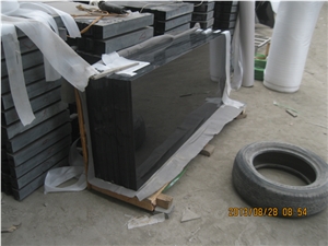 Polished Shanxi Black Granite Tombstone for Israel,Absolute Black Granite Monument & Tombstone