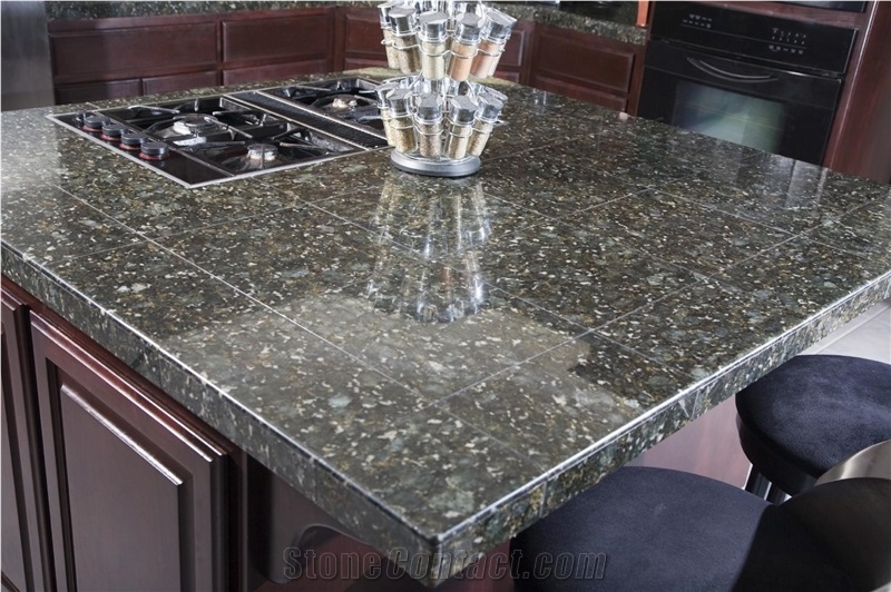 2014 Best Selling Jk Kitchen Countertop Granite Stone, Green Granite Kitchen Countertops