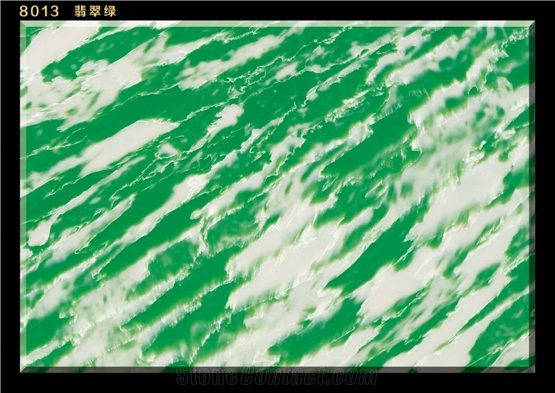 Engineered Quartz Stone-Dark Green Onyx 8013