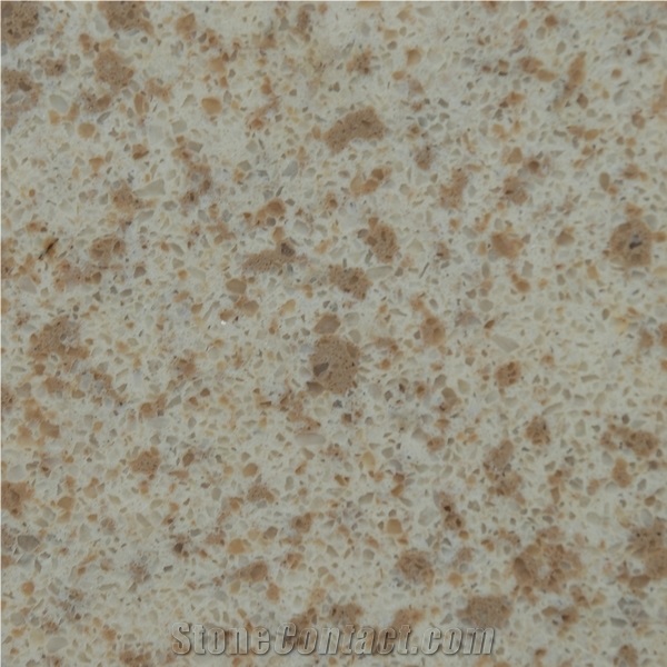 Engineered Quartz Stone-Double Color,Yellow Quartz