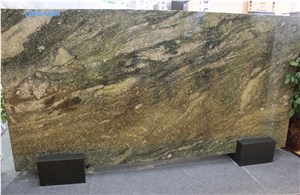 Lemon Grass Granite Slabs, India Green Granite