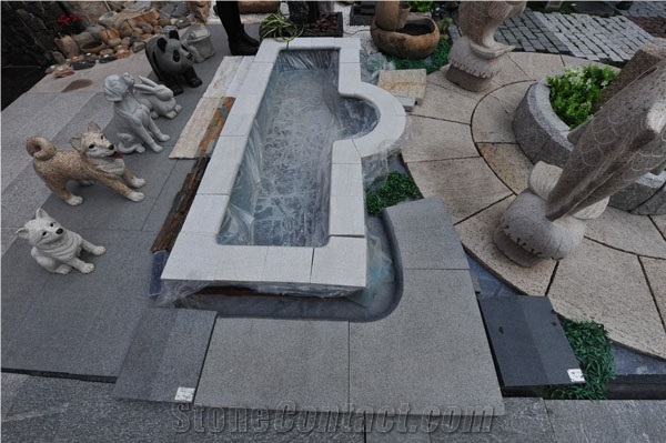 Grass Beige Quartzite Swimming Pool Border