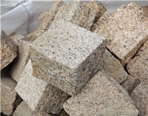 Alpendurada Yellow Granite Cube Stone