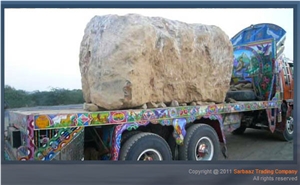 Black and Gold Marble Blocks, Pakistan Black Marble