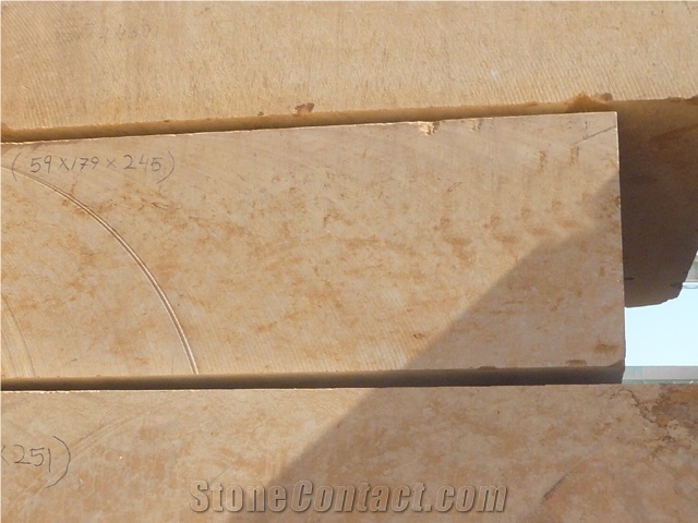 Indus Gold Limestone Blocks, Pakistan Yellow Limestone