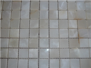 Pakistan White Onyx Mosaic
