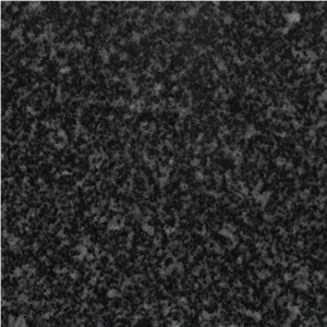 Snow in Black Granite