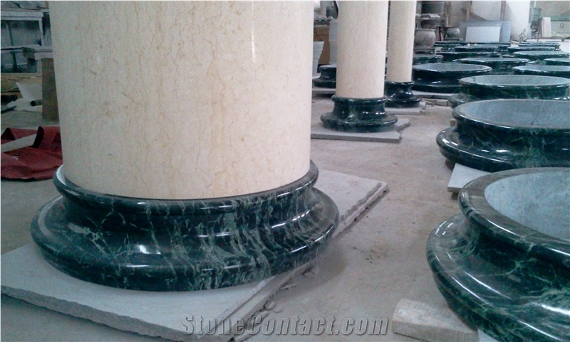 Slevia Beige Column, Good String Beige Marble Column