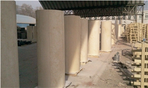 Slevia Beige Column, Good String Beige Marble Column