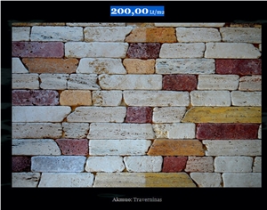 Tumbled Travertine Walling Panels