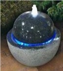 Garden Fountain Inner Fire,Two Hemisphere Granite Fountain
