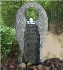 Outdoor Fountain,Gray and Black Granite Fountain, G688 Black Granite Fountains