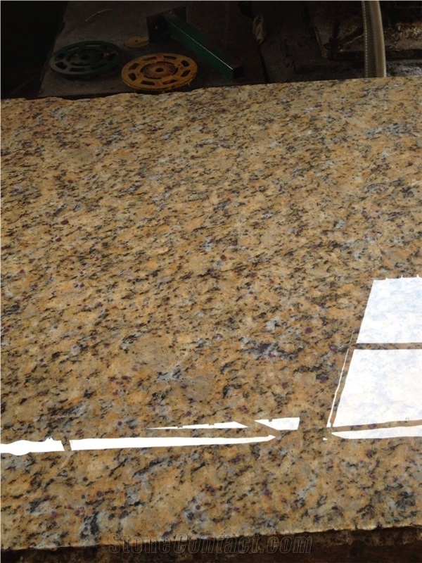 Santa Cecilia Dark Mitered Edge Vanity Top, Santa Cecilia Dark Granite Vanity Tops