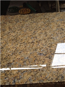 Santa Cecilia Dark Mitered Edge Vanity Top, Santa Cecilia Dark Granite Vanity Tops