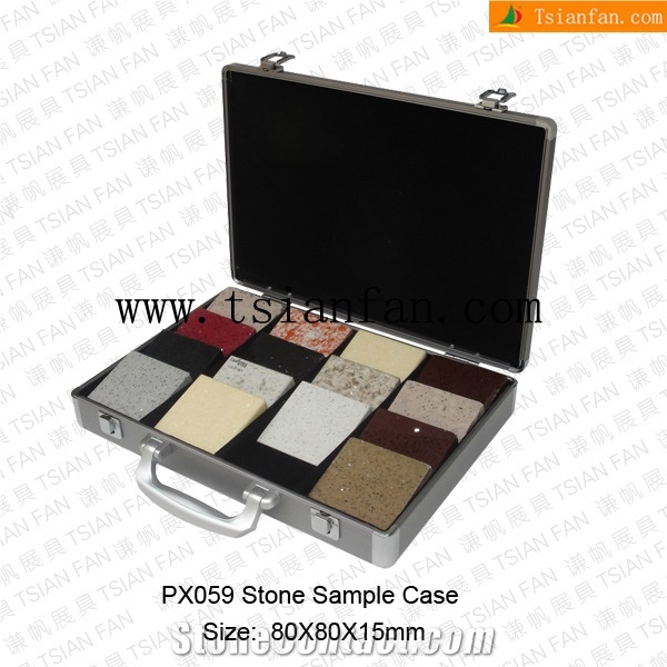Ps059 Stone Sample Case,Marble Display Case, Stone Carry Case