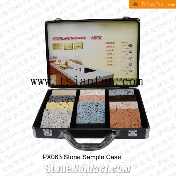 Ps063 Stone Sample Case,Marble Display Case, Stone Carry Case