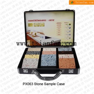 Ps063 Stone Sample Case,Marble Display Case, Stone Carry Case