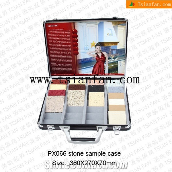 Ps066 Stone Sample Case,Marble Display Case, Stone Carry Case
