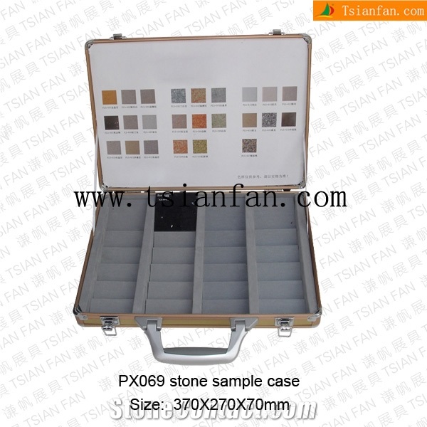 Ps069 Stone Sample Case,Marble Display Case, Stone Carry Case