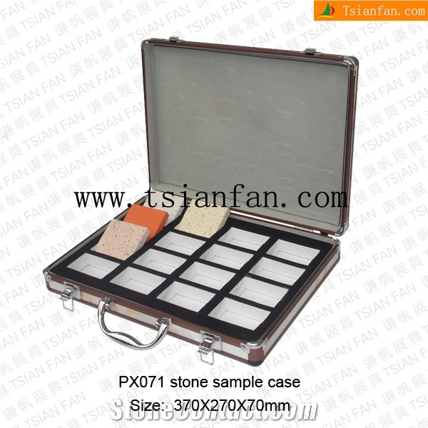 Ps071 Stone Sample Case,Marble Display Case, Stone Carry Case