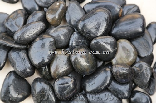 Black Polished Pebble Stone