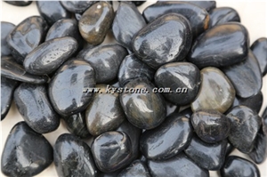 Black Polished Pebble Stone
