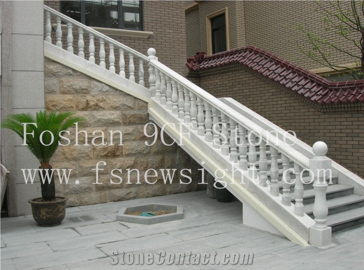White Marble Balustrade